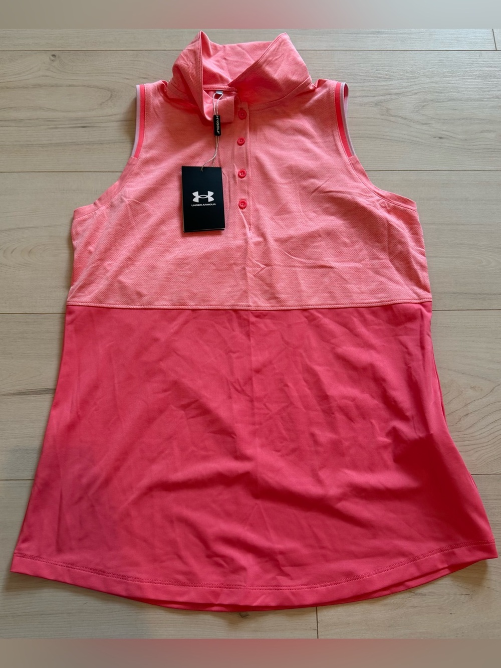 NWT Under Armour Women’s Two-Tone Athletic Polo Tank